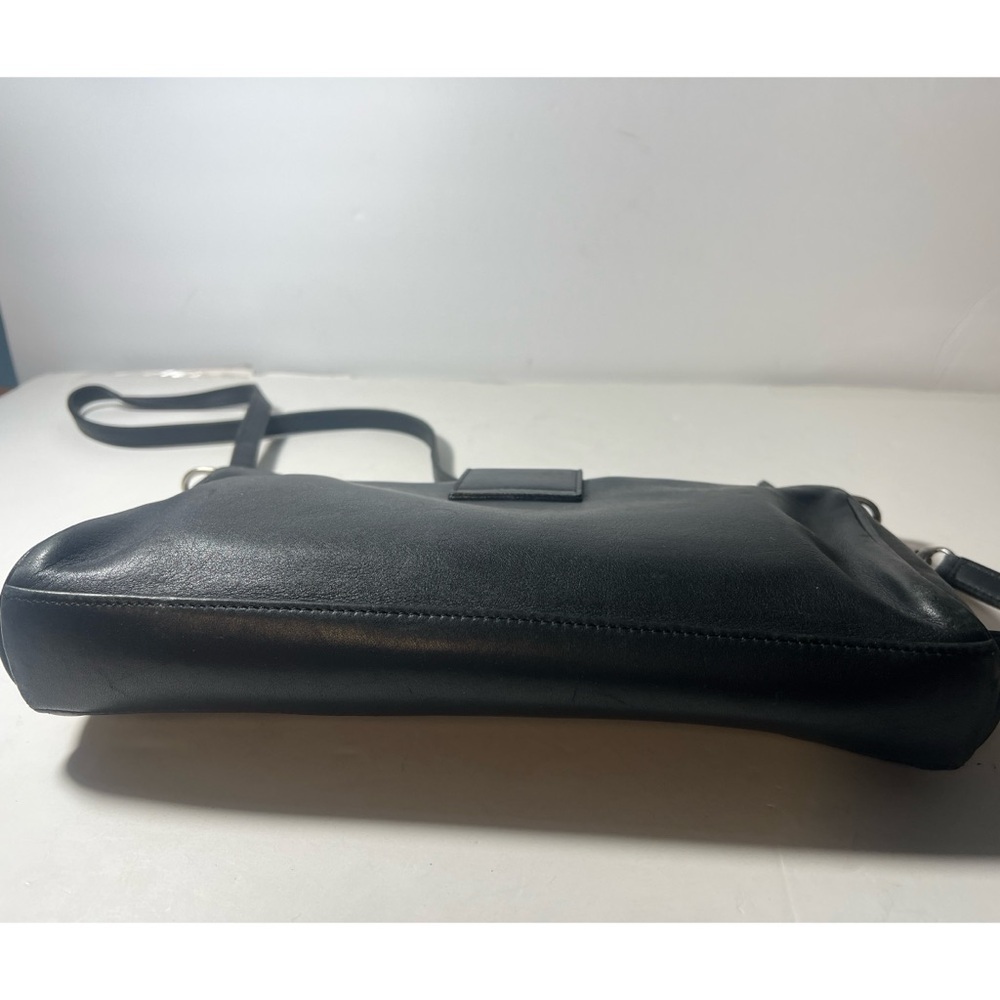 Coach vintageBlack Leather Crossbody Bag - Picture 3 of 10